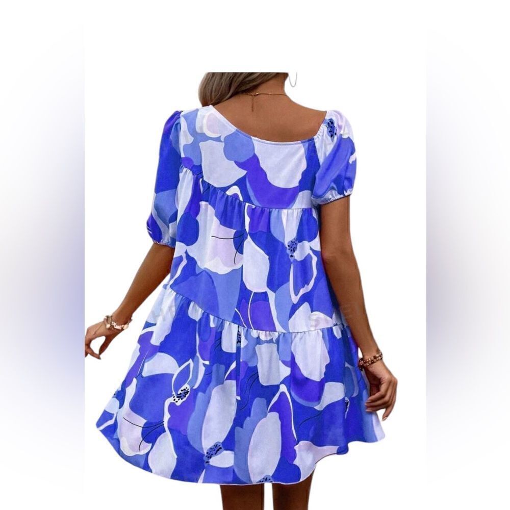 SHEIN Floral Print Asymmetrical Dress - Picture 2 of 4